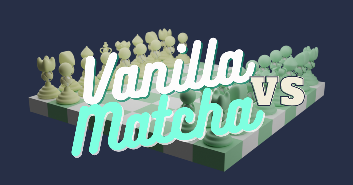 Vanilla vs. Matcha Chess Set